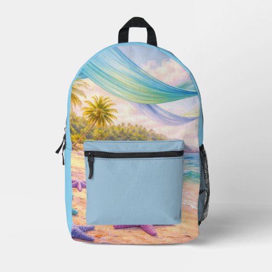 Dreamy Tropical Paradise Bedrukte Rugzak (Voorkant)