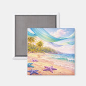 Dreamy Tropical Paradise Magneet (Voorkant / Achterkant)