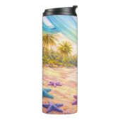 Dreamy Tropical Paradise Thermosbeker (Gedraaid links)