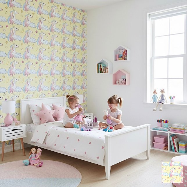 Dreamy Unicorn Pattern Behang (Creator heeft geüpload)