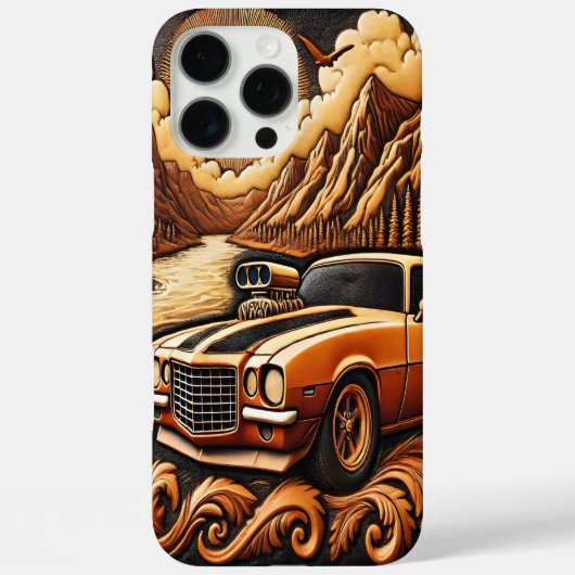 Dreamy Valley Drive met auto uit de jaren 80 Case-Mate iPhone Case (Achterkant)