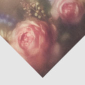 Dreamy Victorian Cat in Floral Hat Decoupage Tissuepapier (Detail)