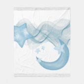 Dreamy Watercolor Abstract Fleece Blanket (Voorkant)