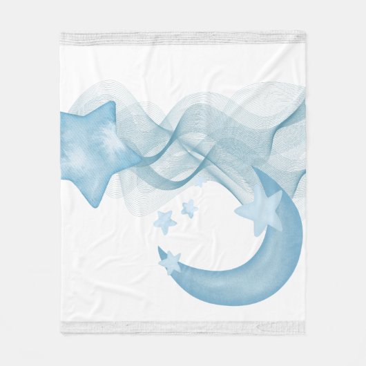 Dreamy Watercolor Abstract Fleece Blanket Deken (Voorkant)