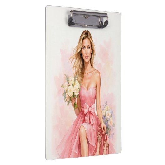 Dreamy Watercolor Bride Klembord (Rechts)