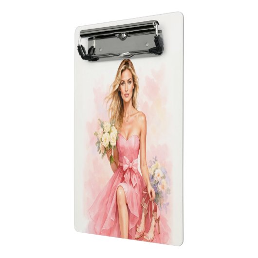 Dreamy Watercolor Bride Mini Klembord (Angled2)