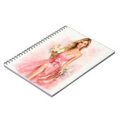 Dreamy Watercolor Bride Notitieboek (Linkerzijde)