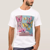 Dreamy Watercolor Butterfly T-Shirt (Voorkant)