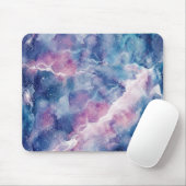 Dreamy Watercolor Galaxy & Stars Mouse Pad Muismat (Met muis)