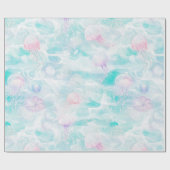 Dreamy Watercolor Jellyfish Ocean Pattern (5) Cadeaupapier (Vlak)