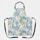 Dreamy Watercolor Snowdrop Floral Pattern Personal Schort (Voorkant)