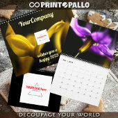 Dreamy whimsical flowers 2026 custom calendar kalender