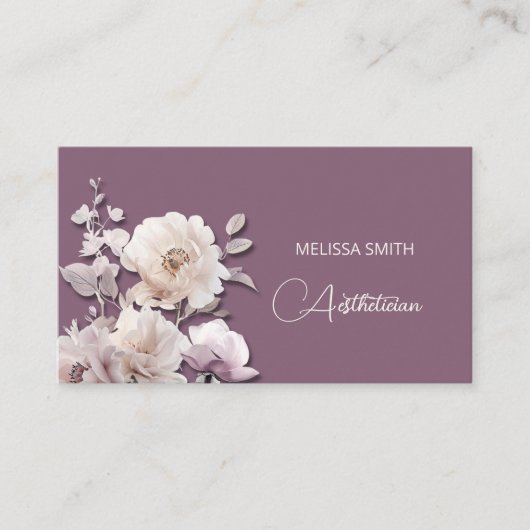 Dreamy White Rolse Visitekaartje (Voorkant)