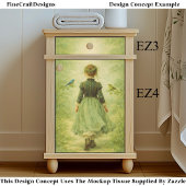 Dreamy Woodland Path Background EZ4 Decoupage Tissuepapier