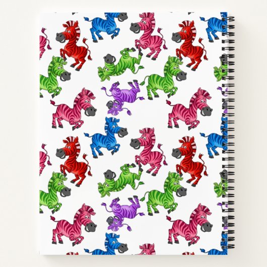 Dreamy Zebra World Notitieboek (Achterkant)