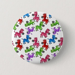 Dreamy Zebra World Ronde Button 5,7 Cm