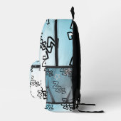 Dreamy Zzz Pattern Bedrukte Rugzak (Rechts)