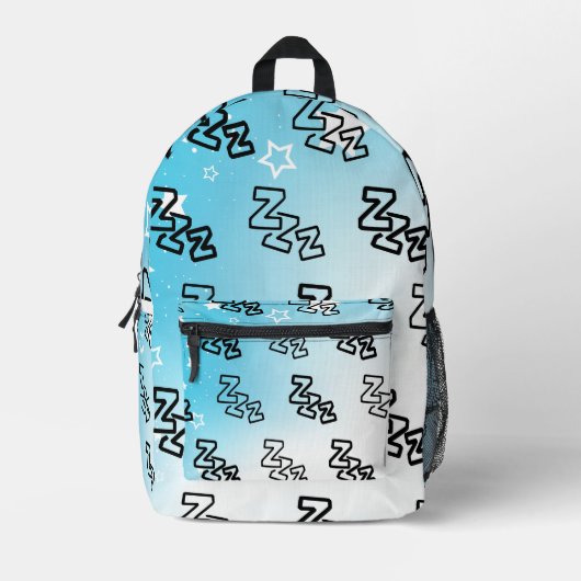 Dreamy Zzz Pattern Bedrukte Rugzak (Voorkant)