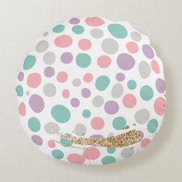 'DreamyPastels' Rond Kussen