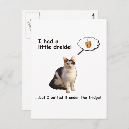 Dredel Cat Briefkaart (Voorkant / Achterkant)