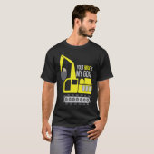 Dredger Heavy Equipment Excavator Operator Dirk W T-shirt (Voorkant volledig)