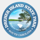 Dreher Island SP Ronde Sticker (Voorkant)