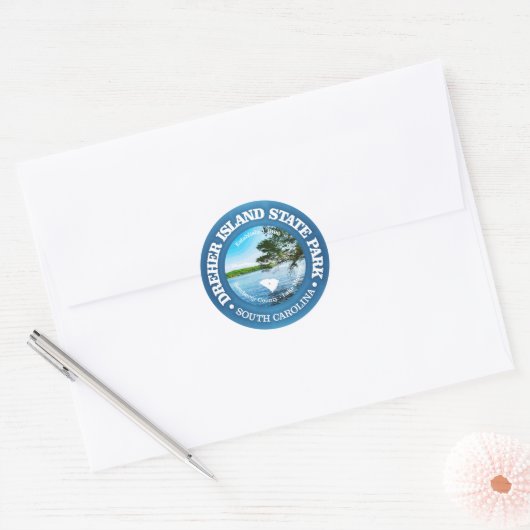 Dreher Island SP Ronde Sticker (Envelop)