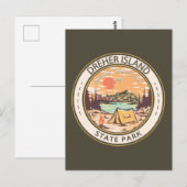 Dreher Island State Park South Carolina Badge Briefkaart (Voorkant / Achterkant)