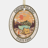 Dreher Island State Park South Carolina Badge Keramisch Ornament (Rechts)
