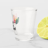 Drei Bananen Blätter in Pastellfarben  Shot Glas (Rechts)