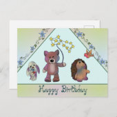 Drei Freunde Briefkaart (Voorkant / Achterkant)