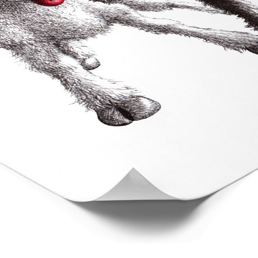 Drei lustige freche Schafe Poster (Hoek)