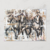 Drei Tölter Braun Briefkaart (Voorkant)