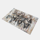 Drei Tölter Braun Deurmat (Schuin)