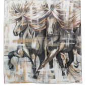 Drei Tölter Braun Douchegordijn (Voorkant)