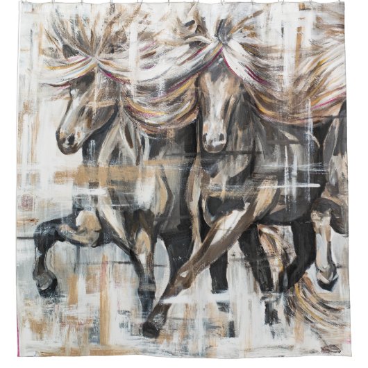 Drei Tölter Braun Douchegordijn (Voorkant)