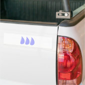 drei Tropfen Tränen three drops tears Bumpersticker (Op Truck)