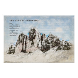 Drei Zinnen Perfect Poster