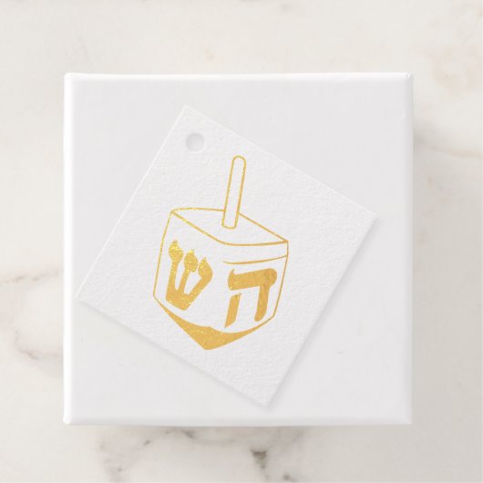 Dreidel Bedankjes Labels (Met doos)