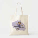 Dreidel Boy Tote Bag<br><div class="desc">Kinderachtige tekening van een jongen die de dreidel draait.</div>