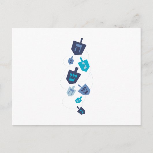 dreidel briefkaart (Voorkant)