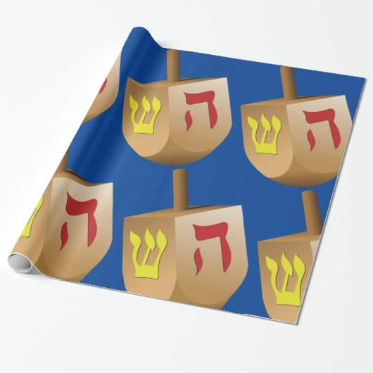 Dreidel Cadeaupapier (Uitgerold)