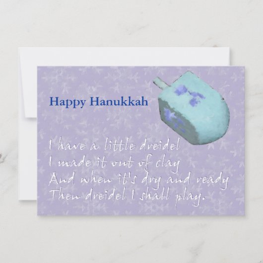 Dreidel Chanukah Feestdagenkaart (Voorkant)