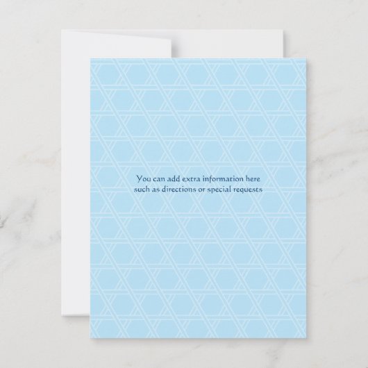 Dreidel Chanukah Kaart (Achterkant)