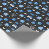 Dreidel Cutout Goodies Cadeaupapier (Hoek)