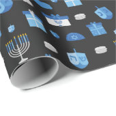Dreidel Cutout Goodies Cadeaupapier (Rol Hoek)
