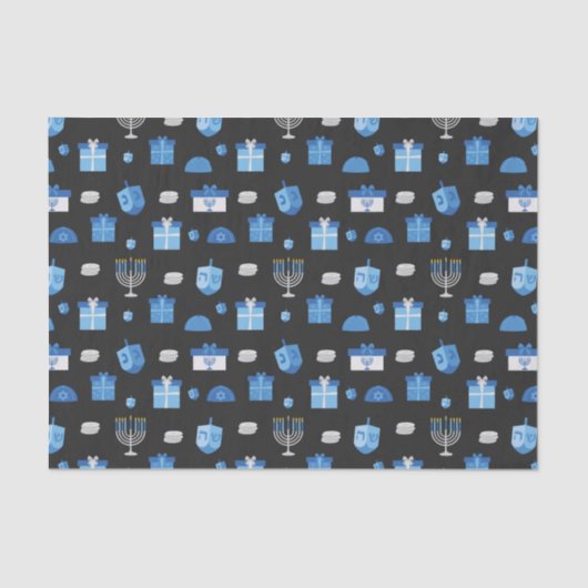 Dreidel Cutout Goodies Tissuepapier (Voorkant)