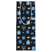 Dreidel Cutout Goodies Wijn Cadeautas (Achterkant)