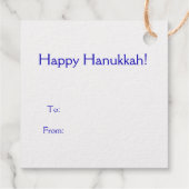 Dreidel, Dreidel, Dreidel Bedankjes Labels (Achterkant)