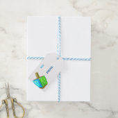 Dreidel Gift Label-horizontaal Cadeaulabel (Met Touw)